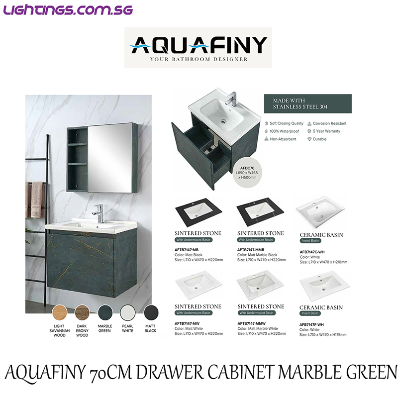 AQUAFINY 70CM DRAWER CABINET MBG